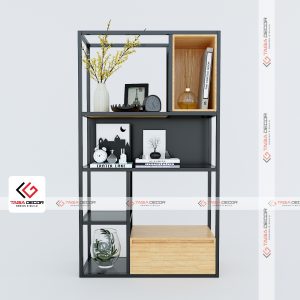 Kệ trang trí bằng sắt mặt gỗ Đà Nẵng