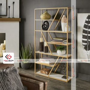 Kệ sắt trang trí phòng khách