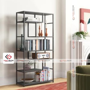 Kệ sắt trang trí phòng khách