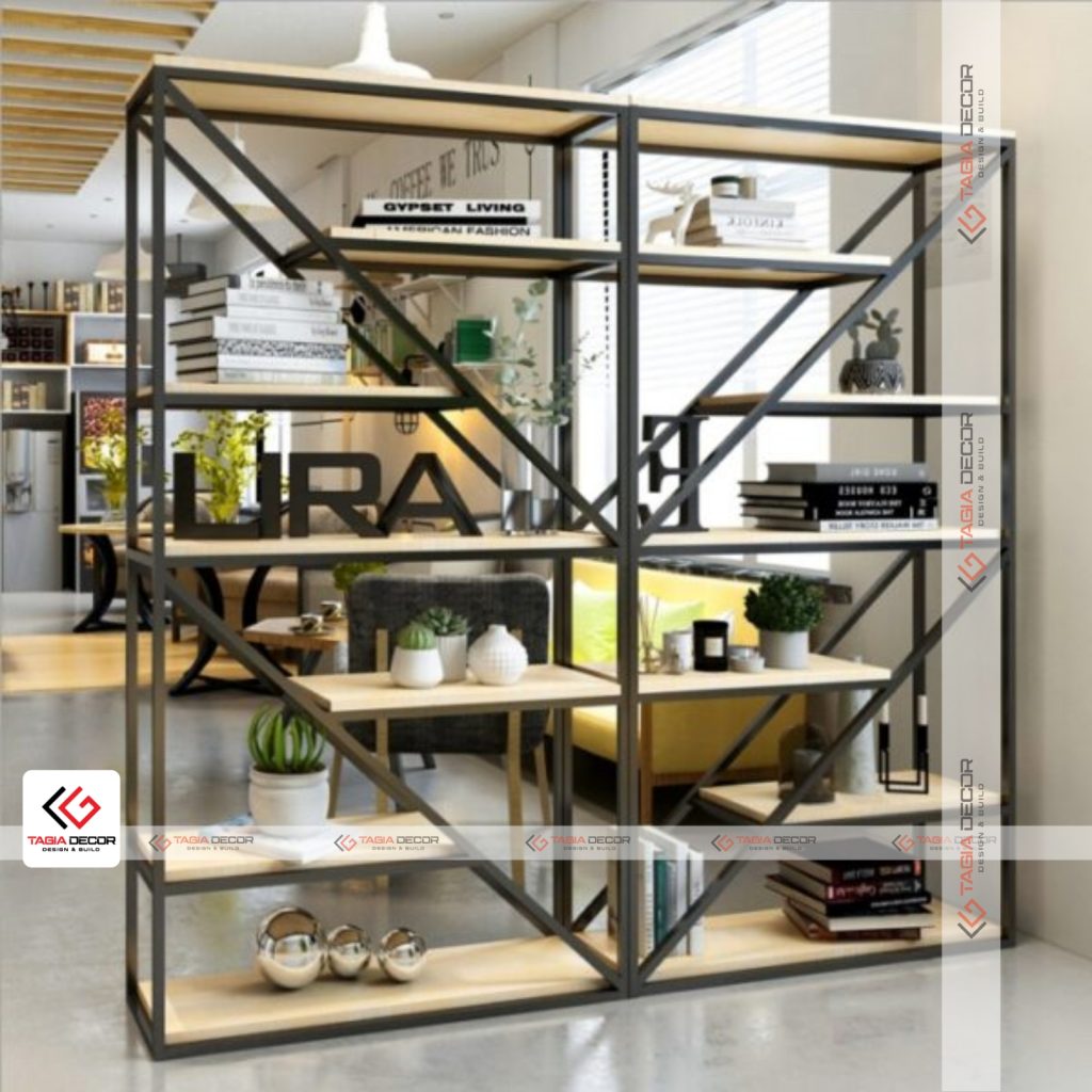 Kệ sắt trang trí văn phòng tại Đà Nẵng