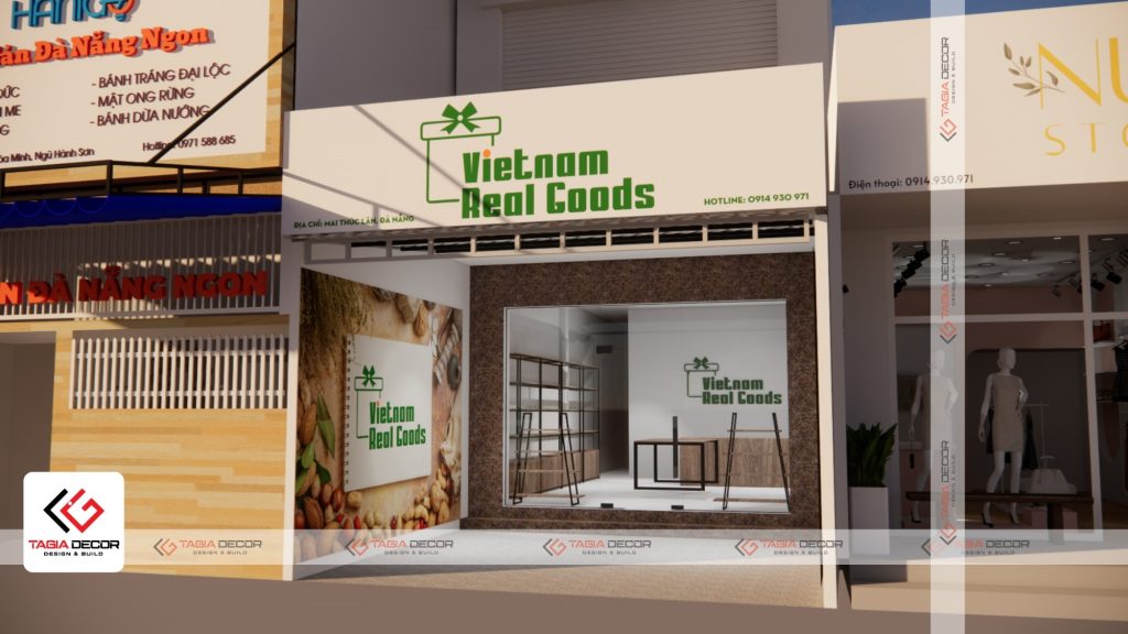 Thiết kế thi công cửa hàng đặc sản Vietnam Real Goods Đà Nẵng