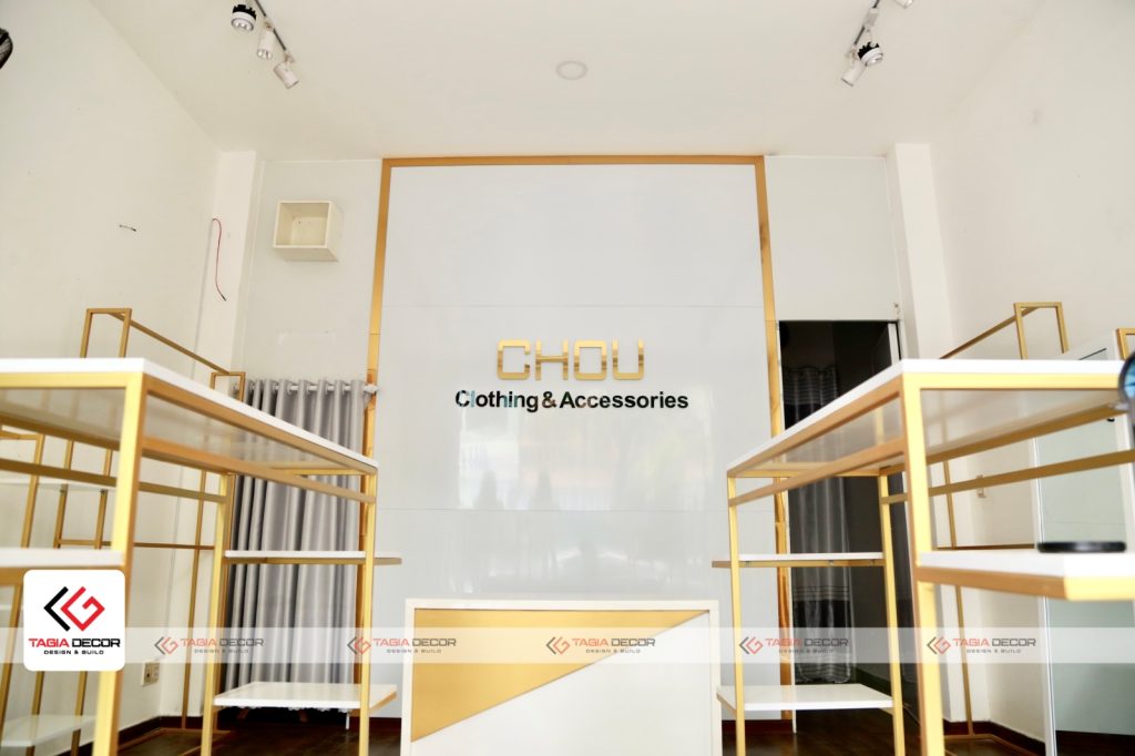 Thiết kế thi công shop thời trang nữ Chou