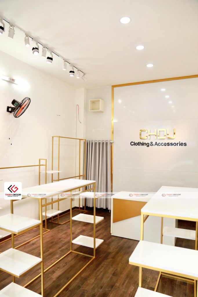Thiết kế thi công shop thời trang nữ Chou