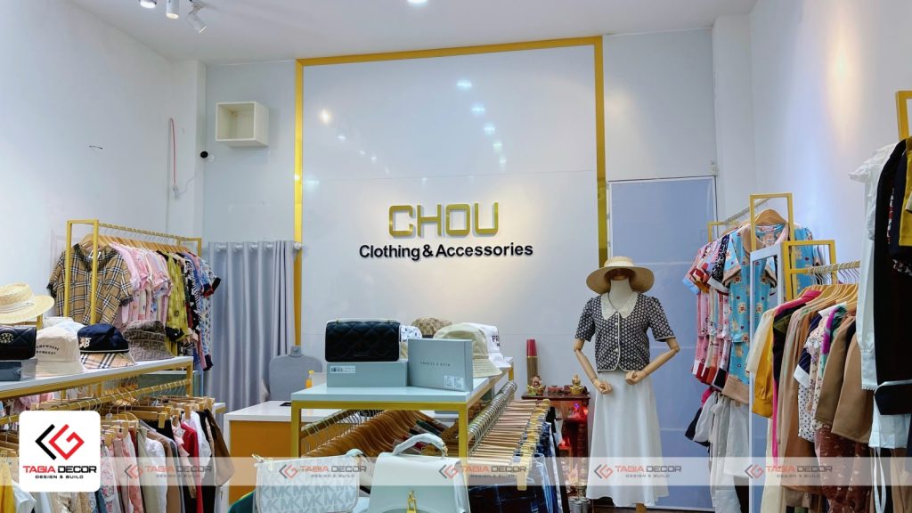 Thiết kế thi công shop thời trang nữ Chou