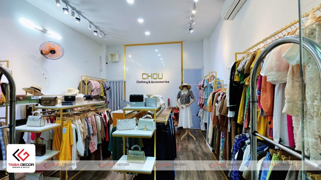 Thiết kế thi công shop thời trang nữ Chou