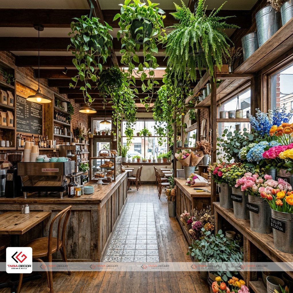 Phân vùng không gian — Chìa khóa thành công của thiết kế cafe shop hoa - Tagia Decor