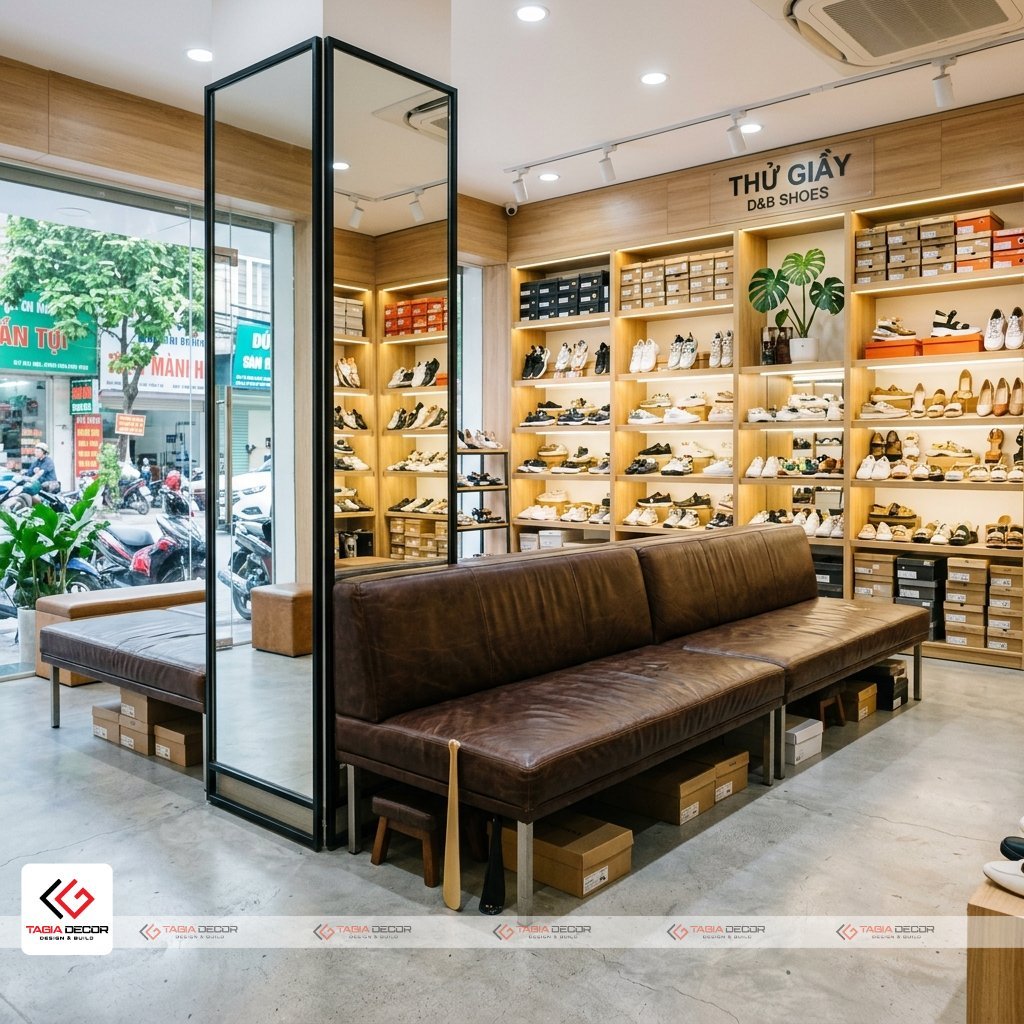 Bí quyết thiết kế không gian trưng bày giày dép thu hút mọi ánh nhìn - Tagia Decor