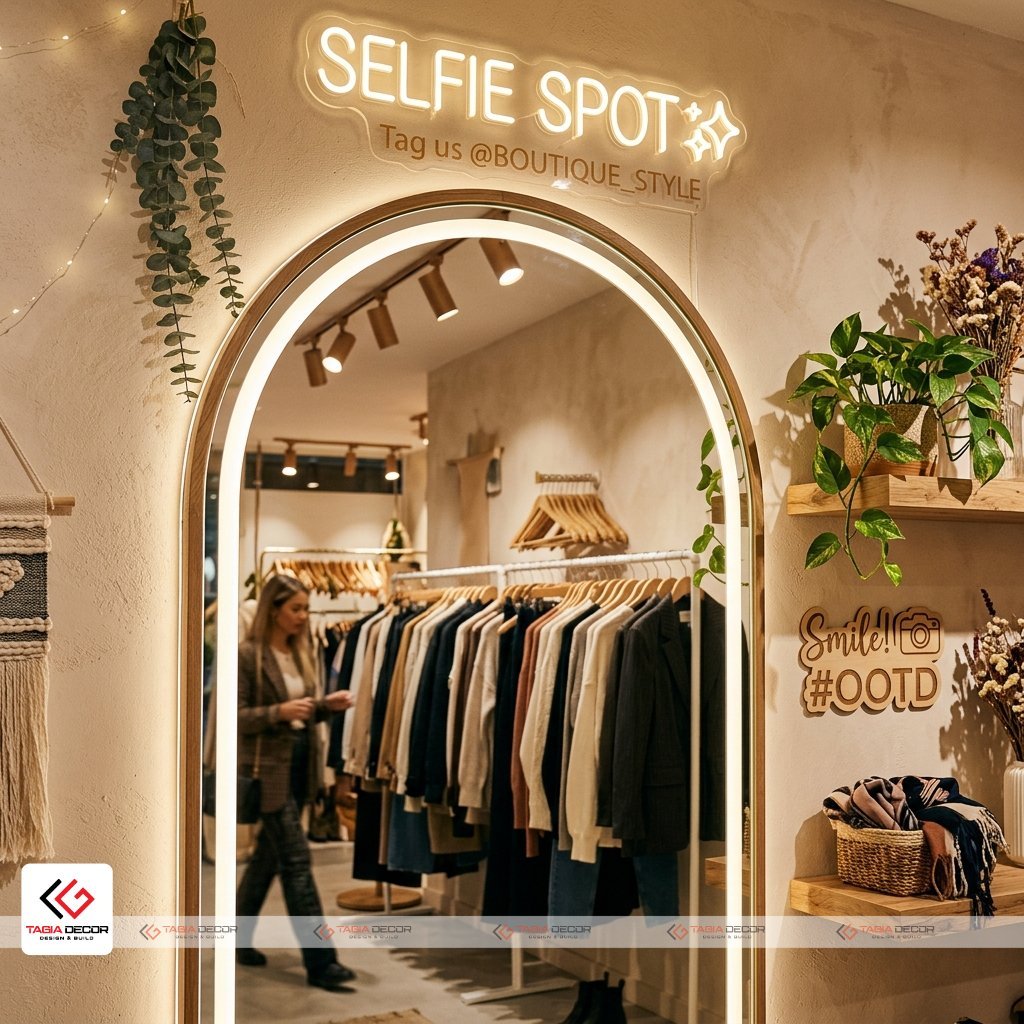 Lựa chọn vị trí và diện tích tối ưu cho góc checkin trong shop - Tagia Decor