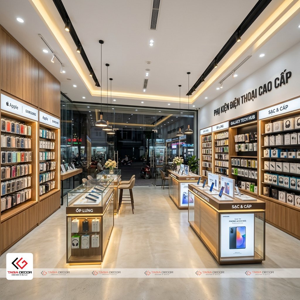 4. tagia decor - đơn vị thiết kế shop bán phụ kiện điện thoại uy tín, tối ưu chi phí - Tagia Decor