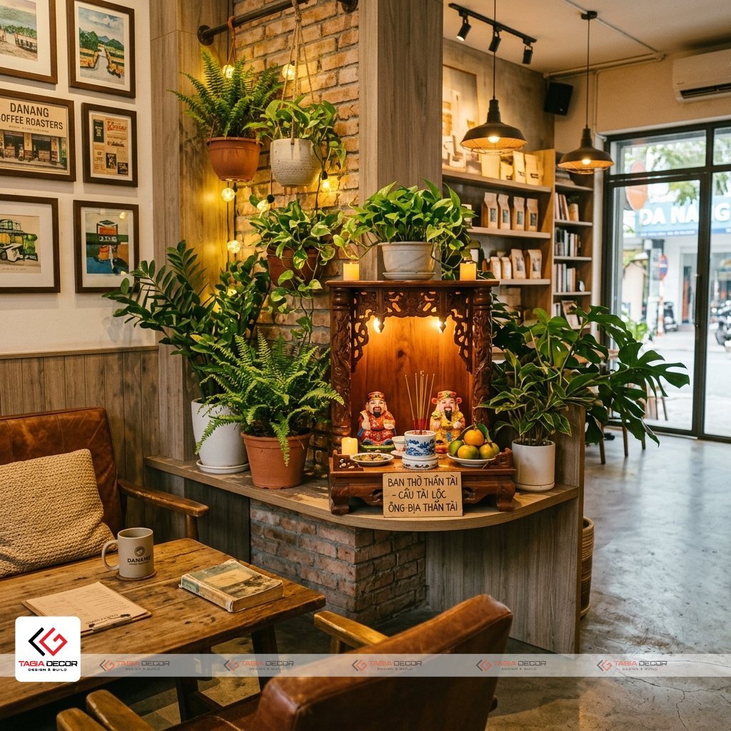 cách đặt bàn thờ thần tài trong cửa hàng - Mau 5 - Tagia Decor