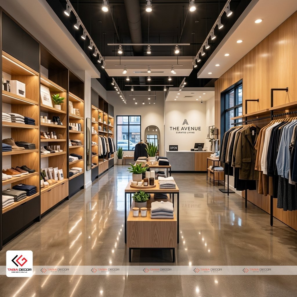 Chủ shop và đội ngũ TAGIA DECOR nghiệm thu công trình shop hoàn thiện ở Quảng Nam