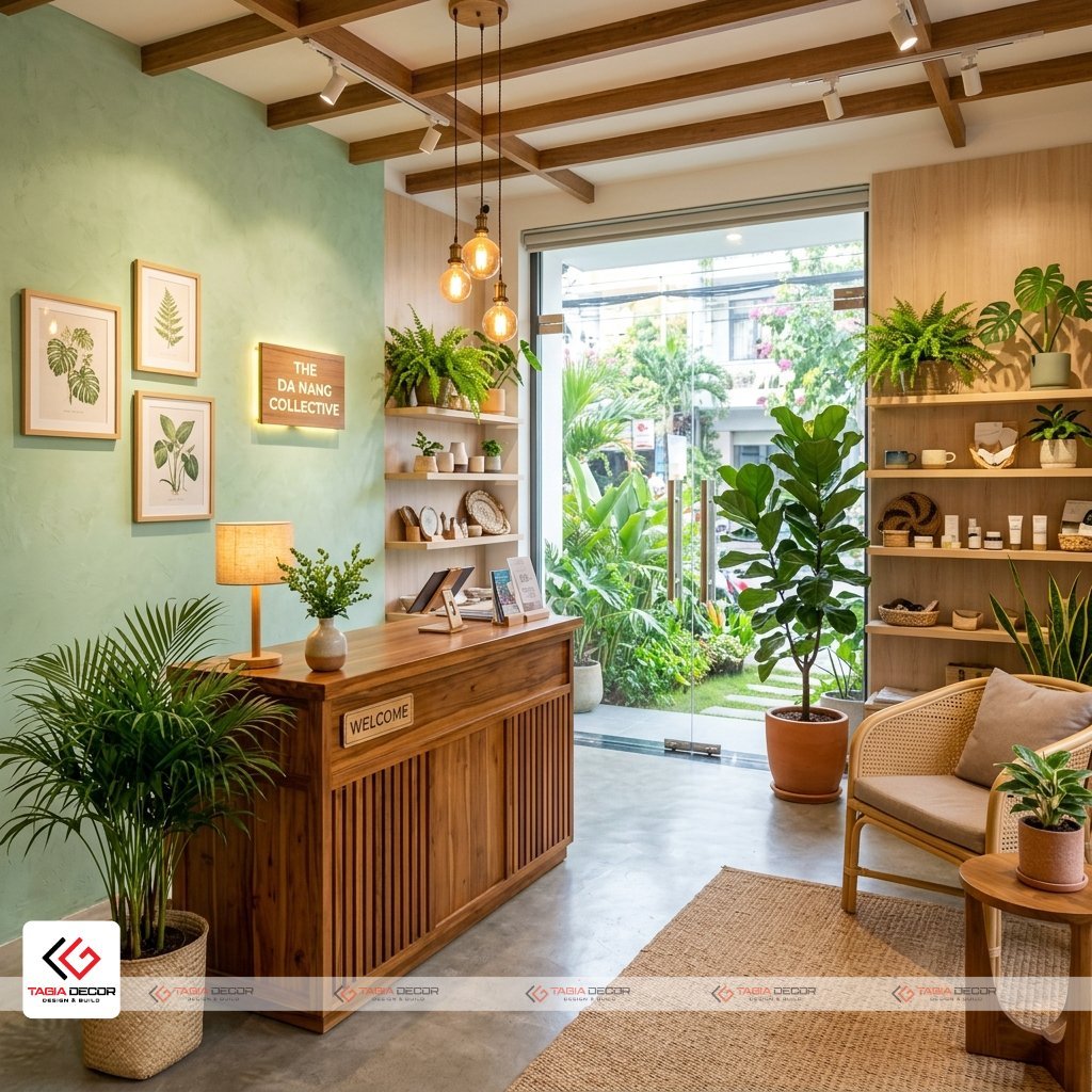 Kiến trúc sư TAGIA DECOR tư vấn màu sắc phong thủy cho chủ shop mệnh Hỏa ở Đà Nẵng.