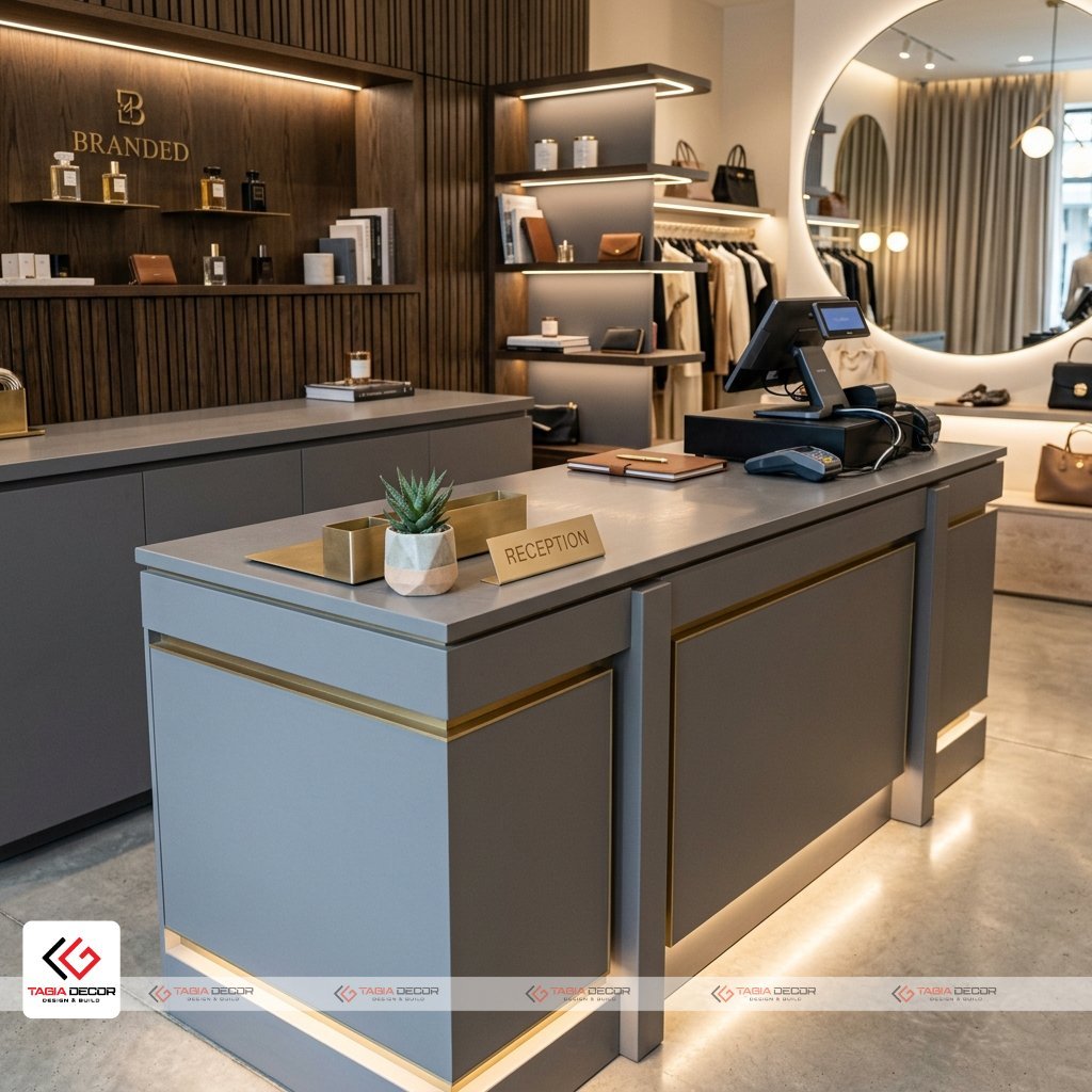 nội thất shop làm từ gỗ công nghiệp MDF - Mau 2 - Tagia Decor